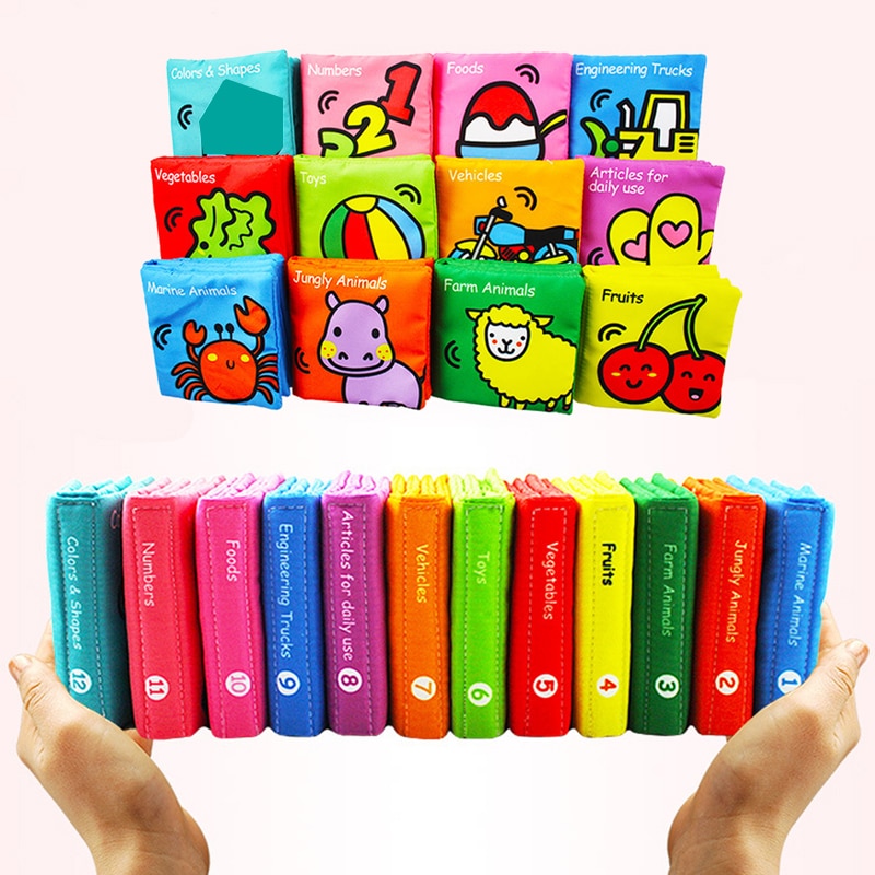 Educational Baby Cloth Books (6 Pcs)